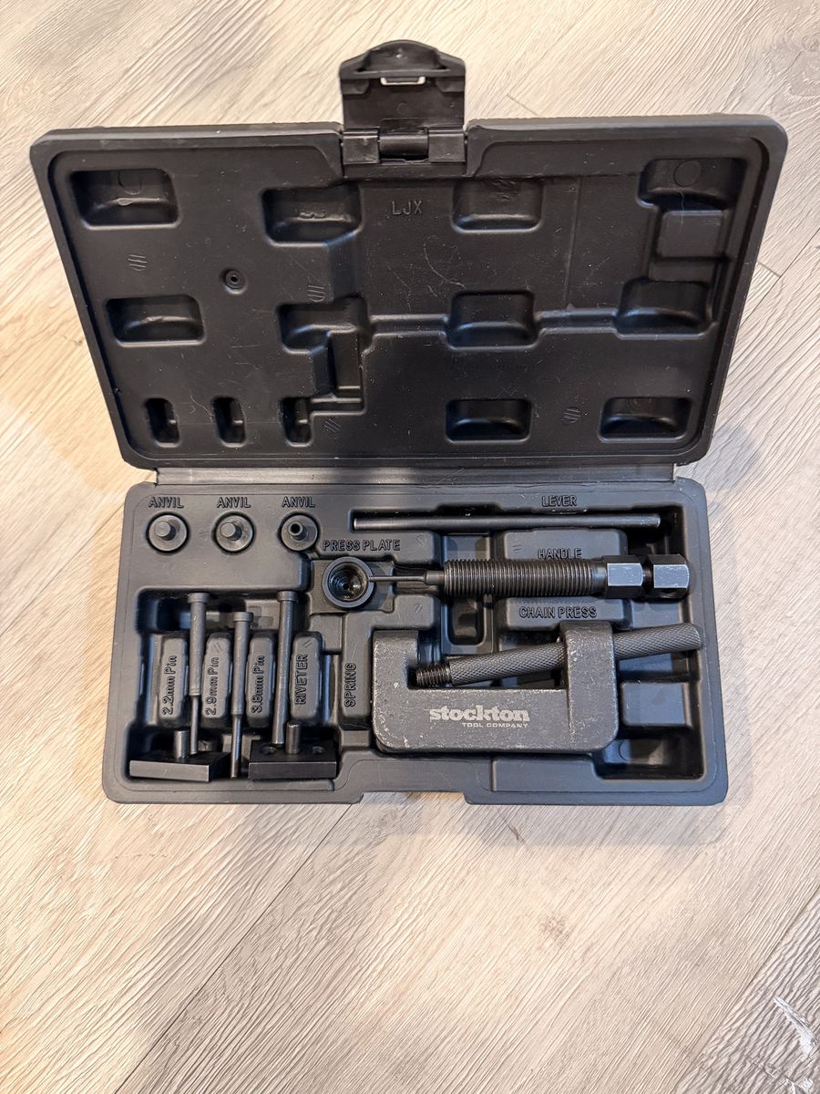 Stockton Breaker/Rivet Chain Tool Kit for Motorcycle/Bike Maintenance