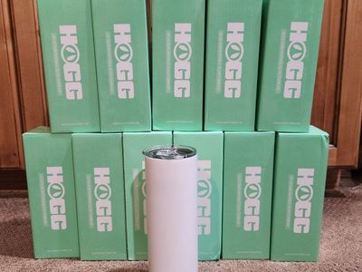 HOGG 20 oz Sublimatable Glow Tumblers Lot - Blue, Red, Green with Boxes $100 for all