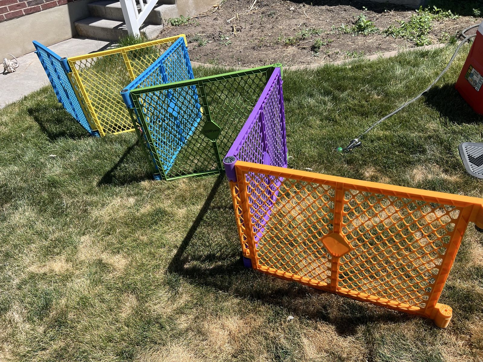 Superyard Baby Playpen Fence - Colorful Freestanding Barrier