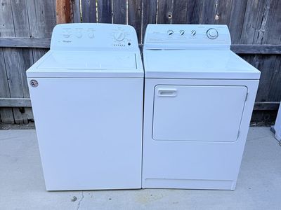 Washer and electric dryer