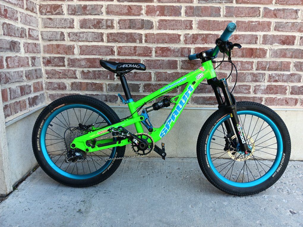 Spawn Rokkusuta 20", Neon Green, XS Mluntain Bike