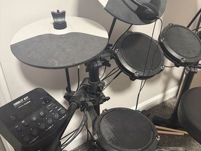 Alesis Debut Kit: Kids Beginner Electronic Drum Set with Headphones and Stool