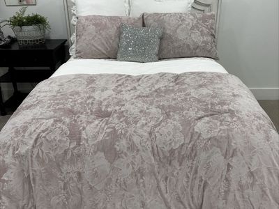 Magnolia White Queen/ Full Headboard - and Metal Frame