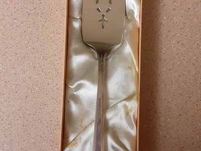 Antique Silver-Plated Serving Fork from Community Plate by Oneida (with original satin lined box)