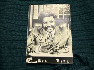 Hand Signed Don King Promotional Photograph