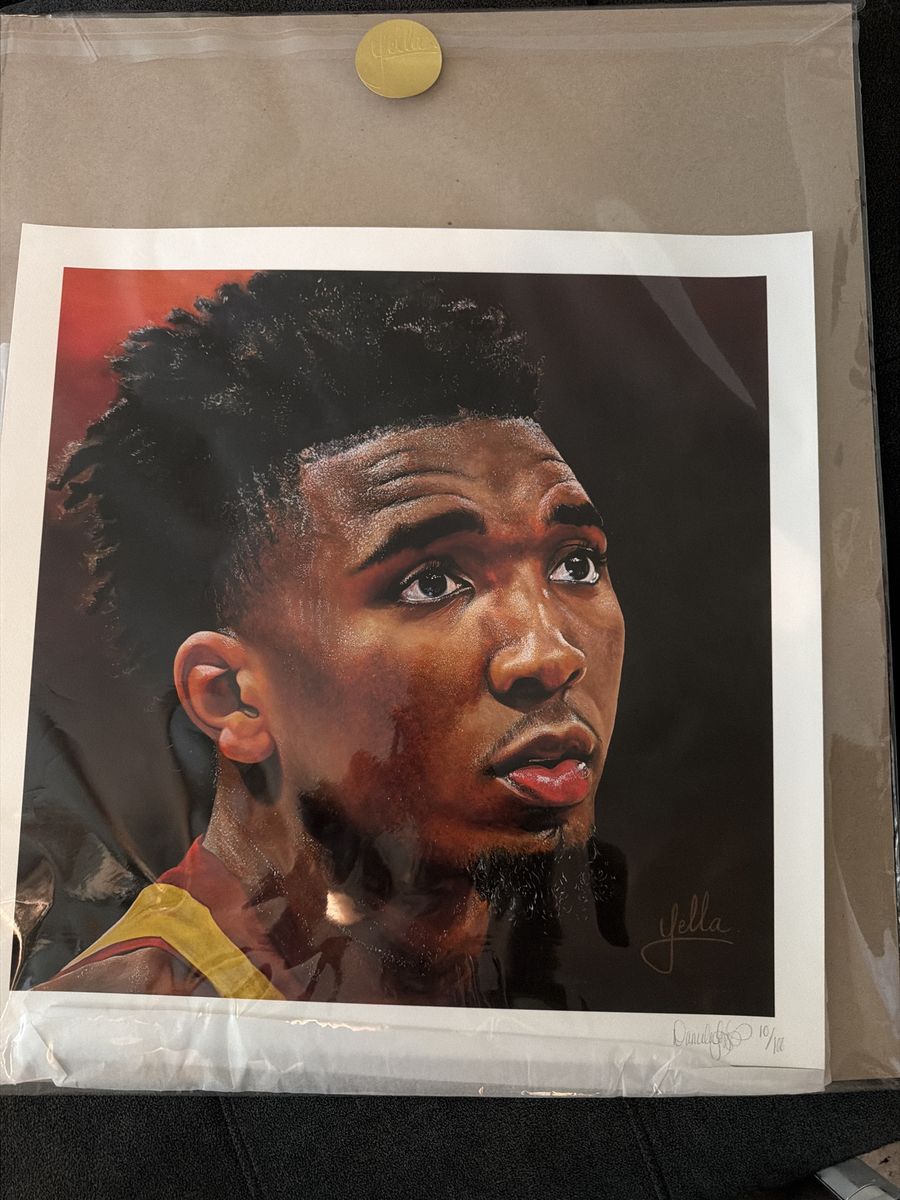 Donovan Mitchell acrylic painting