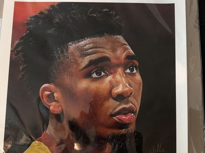 Donovan Mitchell acrylic painting