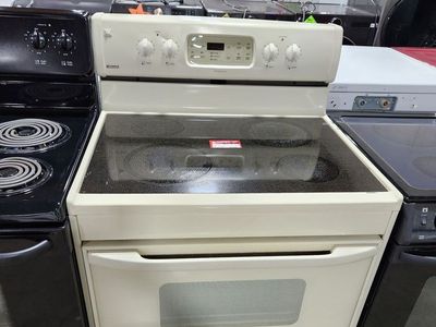 Kenmore 30" Electric Range - Cream/Off-White with Glass Top and Digital Display