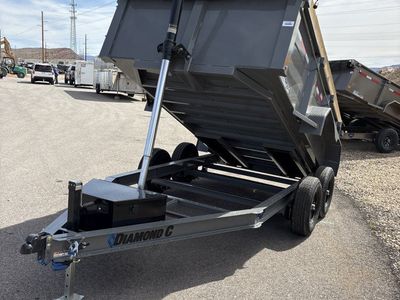 Diamond C MDT 206 6.5x12 ft Dump Trailer 32" Sides 10K GVWR Board Brackets