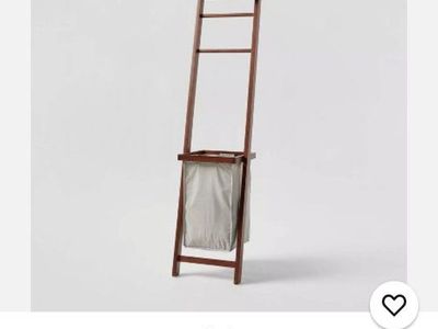 tall wooden hamper