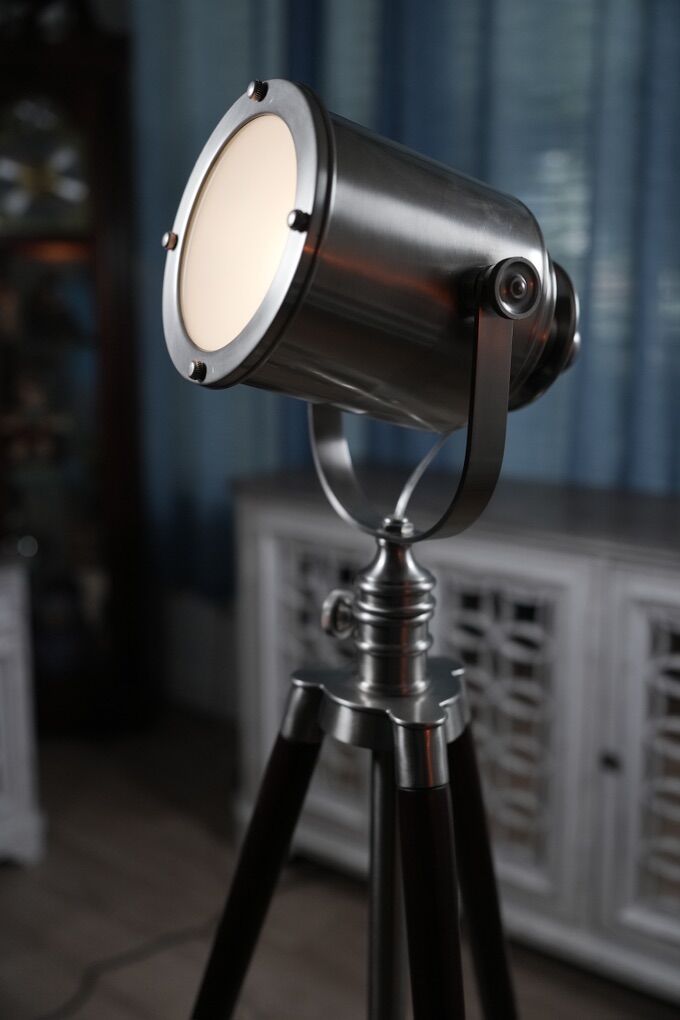 Pottery Barn Photographer's Adjustable Tripod Lamp