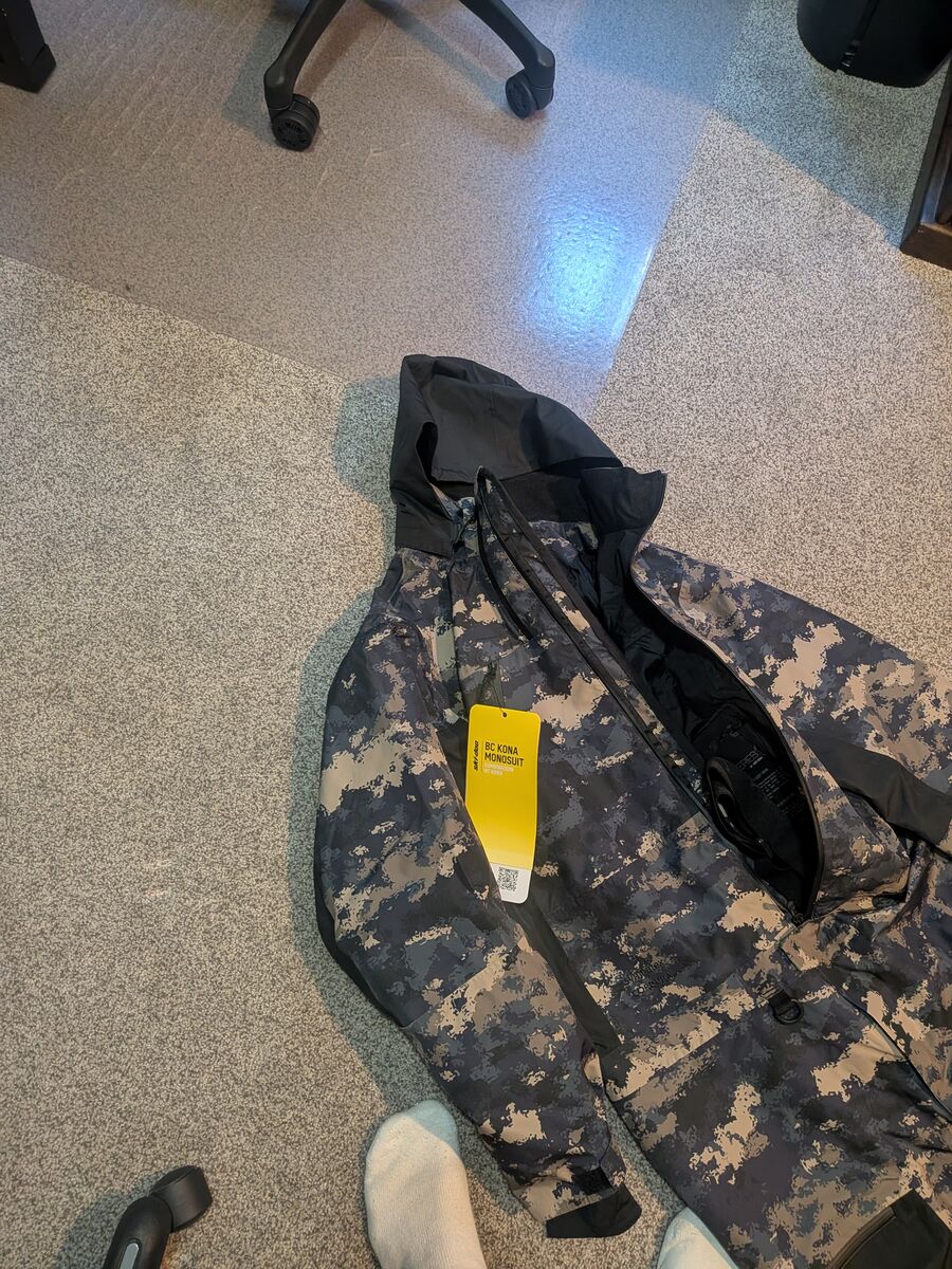 NEW Camo Waterproof BC Kona One-Piece Suit for Snowmobile, Snowboard, Ski