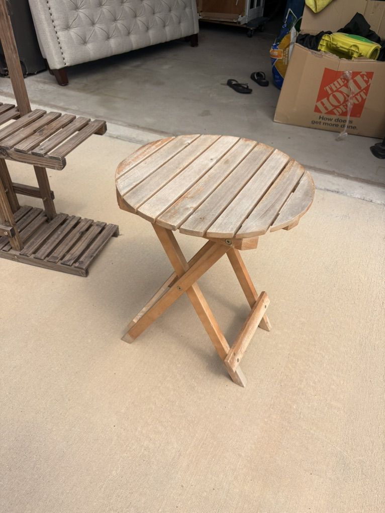 wooden table