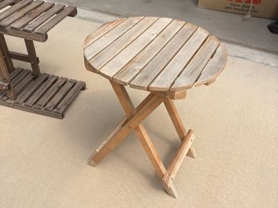 wooden table