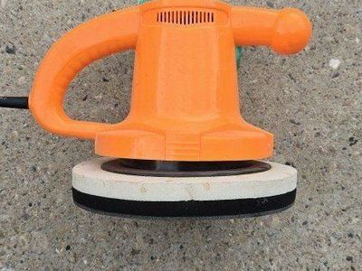 Orange Electric Buffer Polisher with Handle - Used