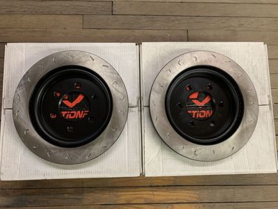 FactionFab Swept Slotted REAR Rotors for 2018-2020 Ford F150 & Ford Raptor Faction Fab FFA 1.10167.1