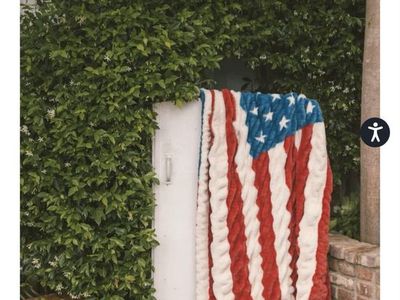 Hugs Flag Blanket Minky Couture