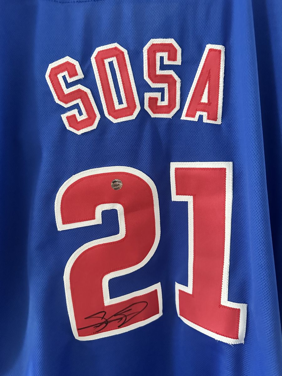 Sammy Sosa Signed Chicago Cubs Jersey – Autographed Cubs Memorabilia