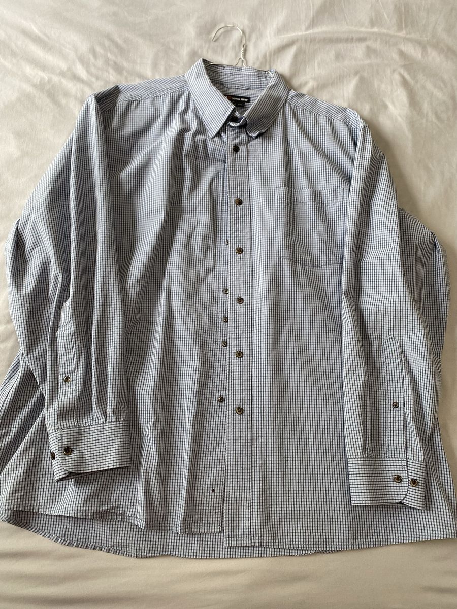 5.11 Tactical 2X Men’s Oxford Dress Shirt LS (blue plaid)