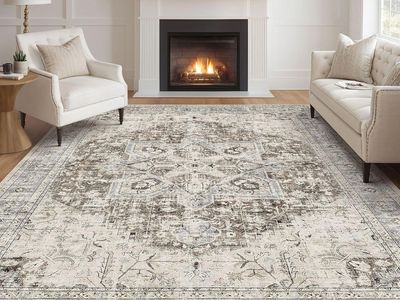 NEW 10x14 Washable Boho Rug Vintage Oriental Distressed Farmhouse