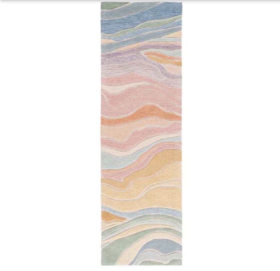 New Rodeo Drive 2ftX14ft Abstract Rug Runner