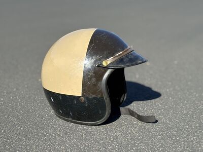 Vintage police motorcycle helmet by Bell. Great decoration and Halloween costume Utah Highway Patrol CHIPS