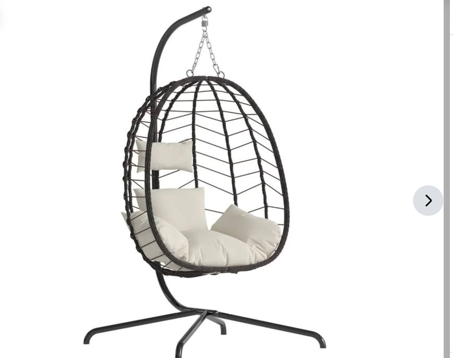 New in Box Egg Chair with Stand, Patio Wicker Bifanuo Hanging Chair, Hammock Swing Chair, 350LBS