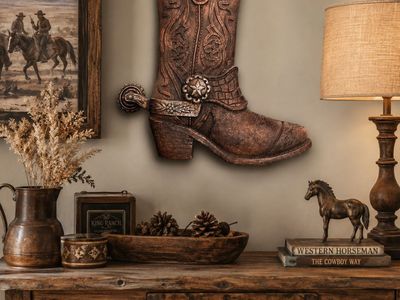 Western Decor Cowboy Boot 14 Inch