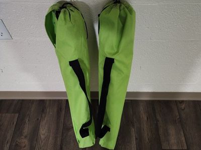 Two Green Camping Chairs