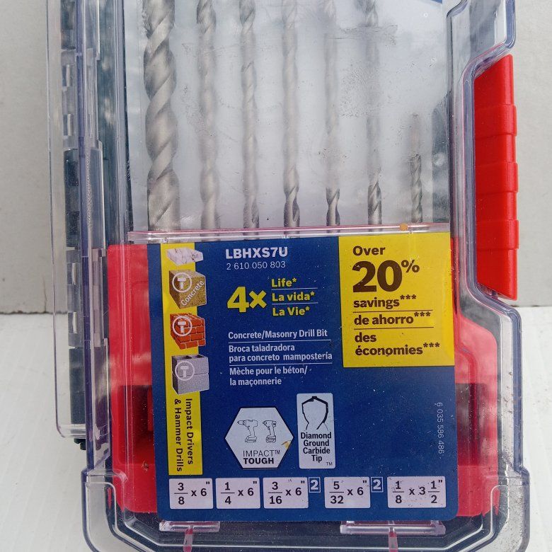 Bosch hammer drill bits.