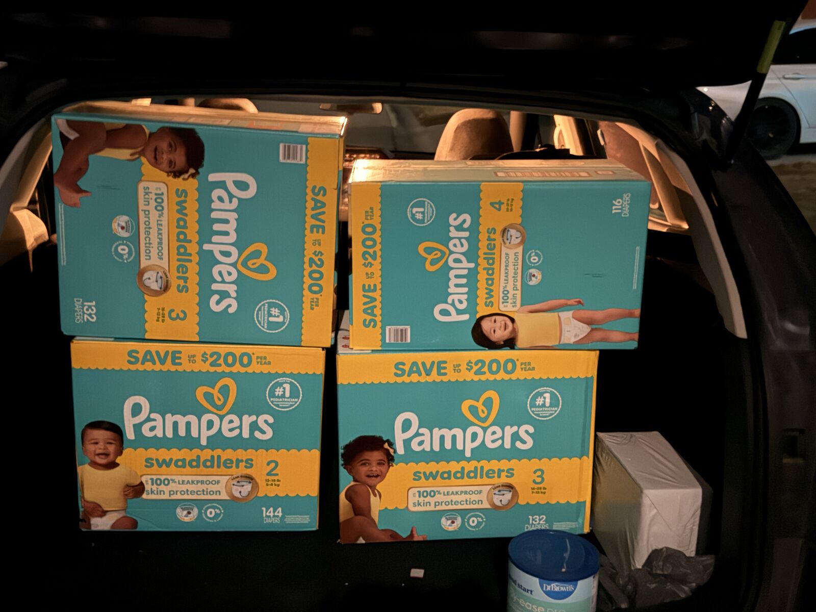 Pampers diapers and formula