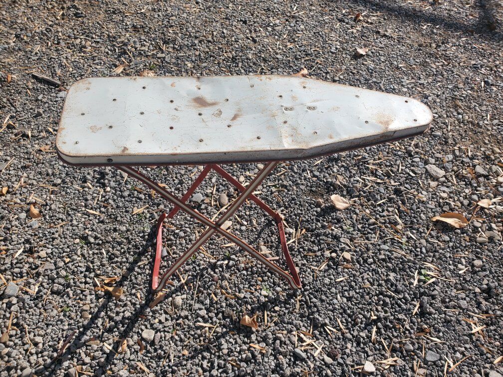 vintage child's metal ironing board