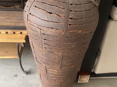 Decorative metal vase