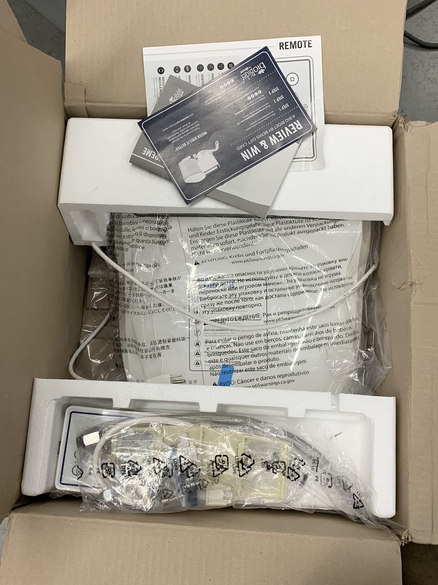 BIO BIDET BB-1000 Supreme Electric Bidet Seat for Elongated Toilets in White