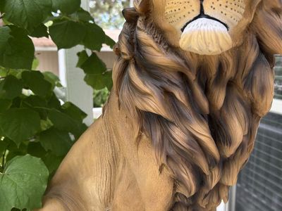 Detailed Lion Garden Statue Lawn Decor
