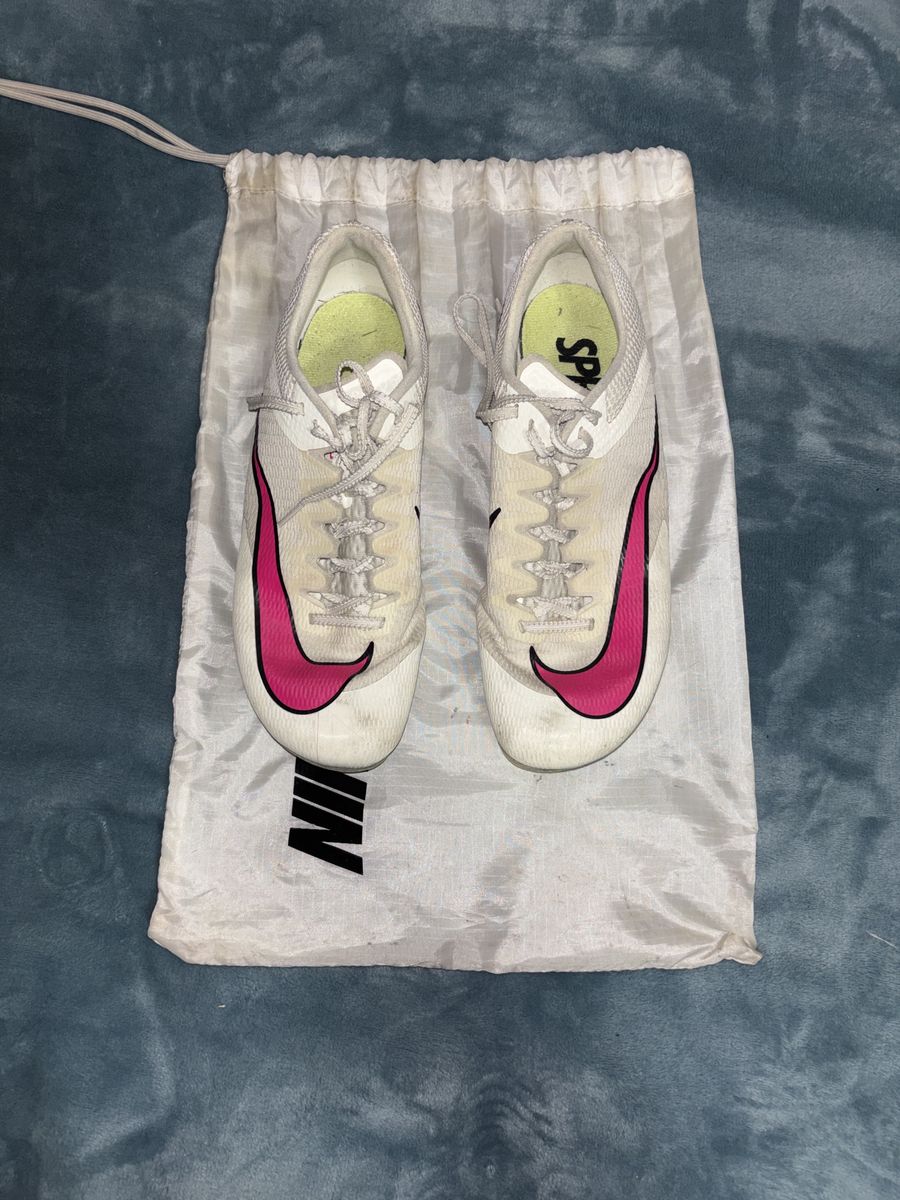 Nike Zoom Rival Sprint Track & Field Spikes White Pink (size 8.5) men’s
