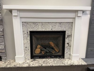 White Fireplace Mantel