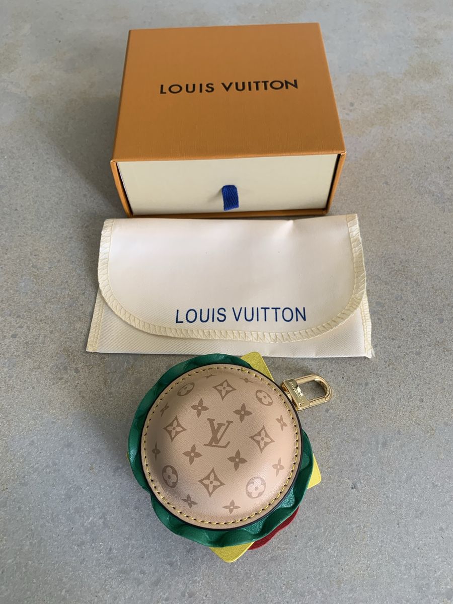 LV hamburger purse charm