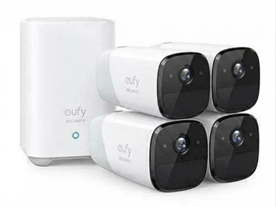 Eufy Security Cam 2 System - 4 Cameras & HomeBase 2 (16GB Local Storage) - Fully Functional