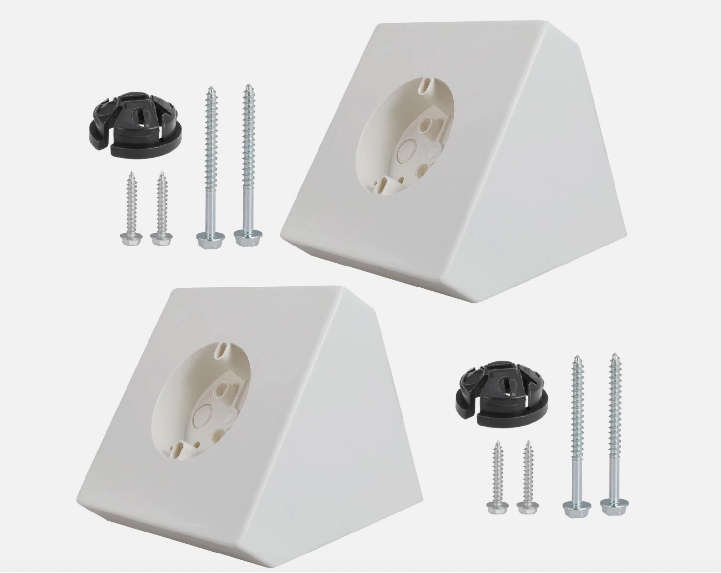 2 Pack FB900 Ceiling Fan Mounting Box Cathedral Ceiling Fan Angle Mount Bracket