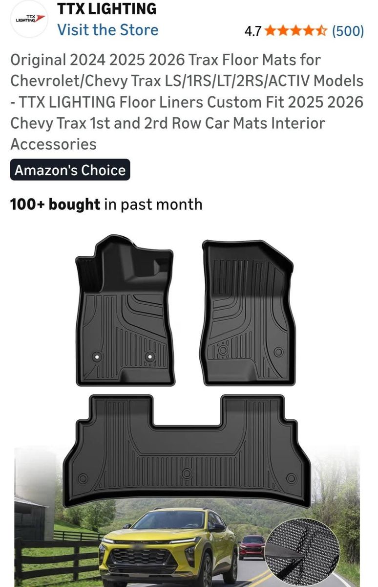 Chevy Trax mats