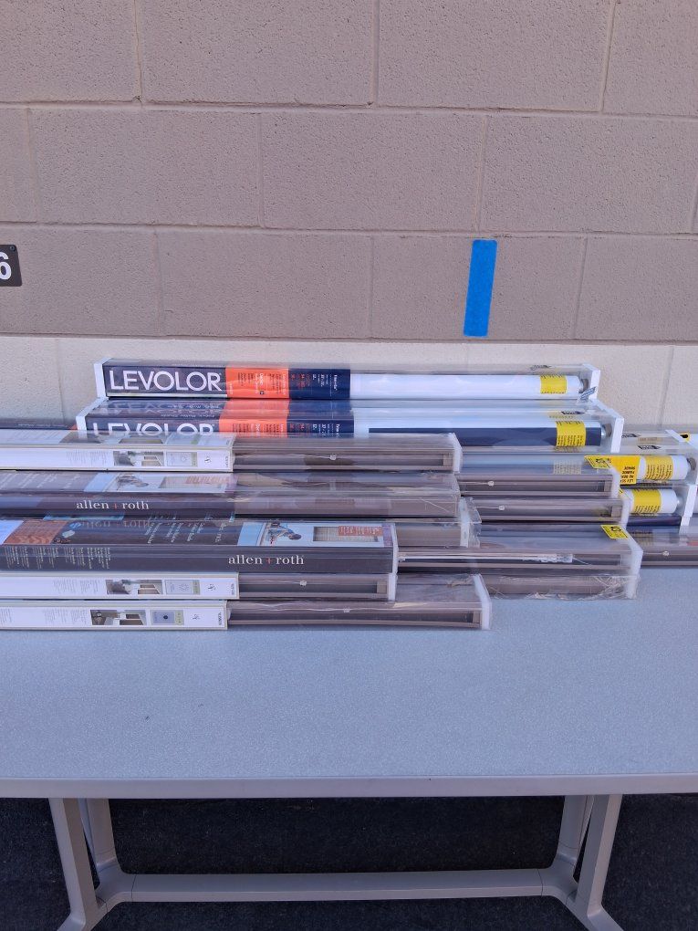 New Levolor and Allen + Roth Window Blinds - Various Sizes & Colors