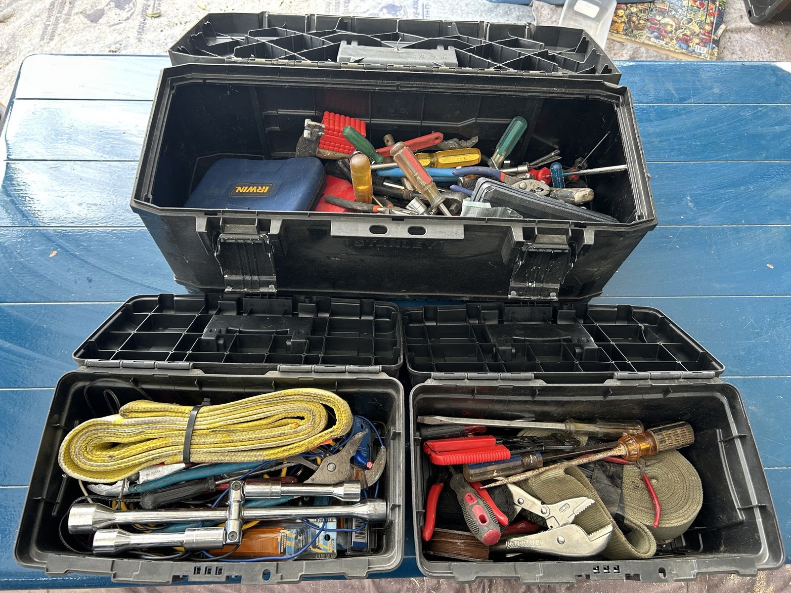 3 Toolboxes full of assorted tools