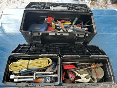 3 Toolboxes full of assorted tools