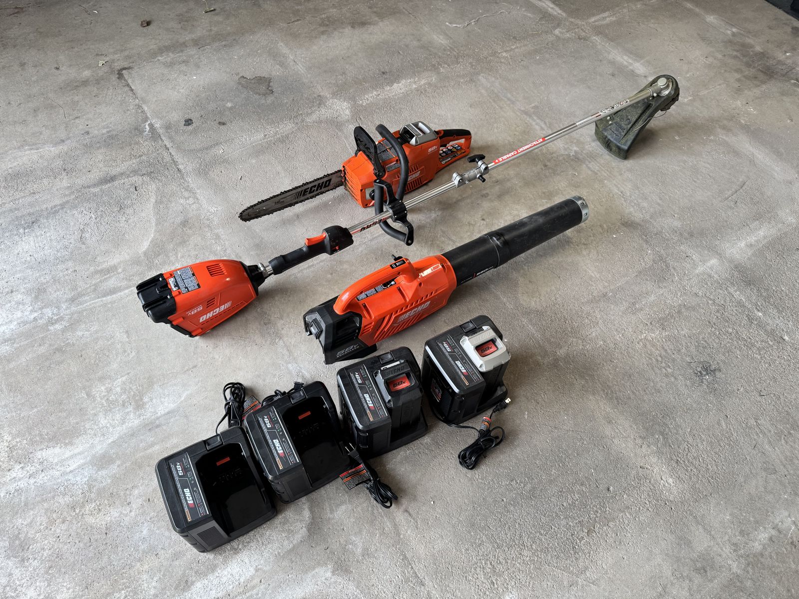 Echo lawn care set
