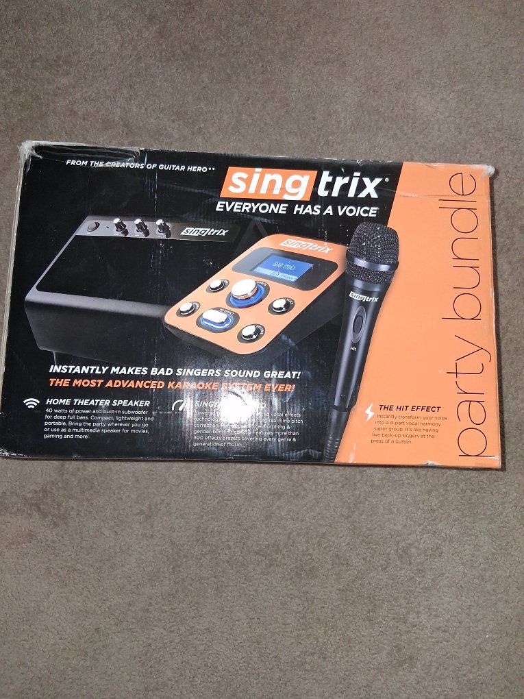 Singtrix-Party Bundle(from creators of GuitarHero). Brand new never used in box ($399new)