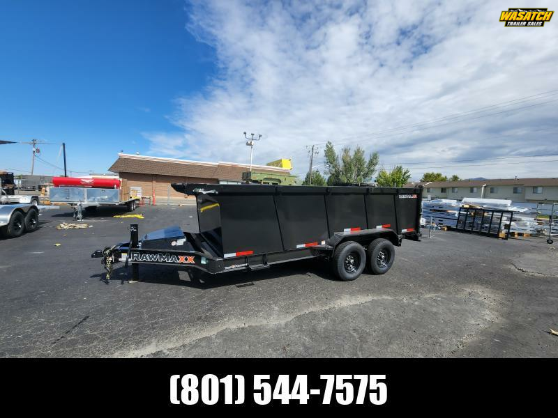 2026 RawMaxx 7X16' LPX with 44" Side Dump Trailer