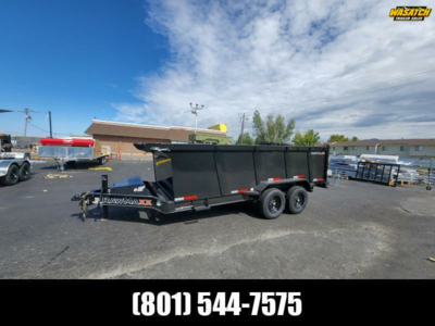 2026 RawMaxx 7X16' LPX with 44" Side Dump Trailer