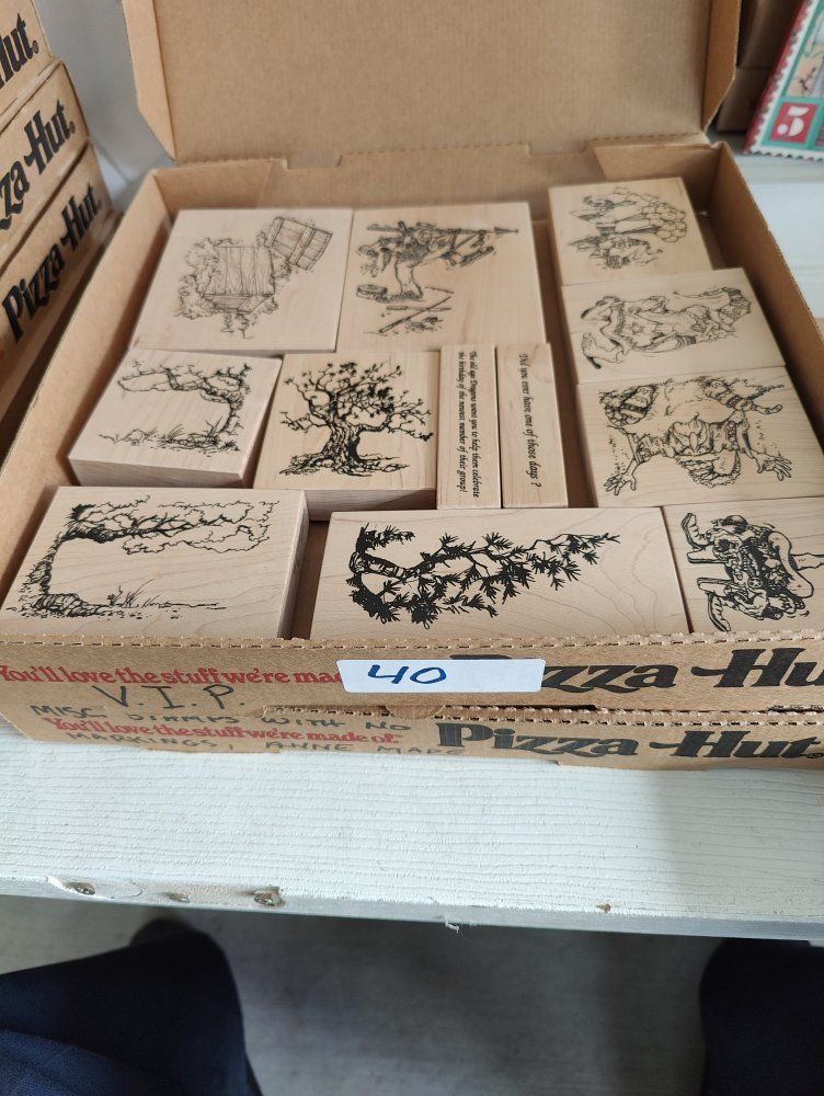 Box #40 of 65, New, old stock rubber stamps, designed mainly for people that like to make their own greeting cards.