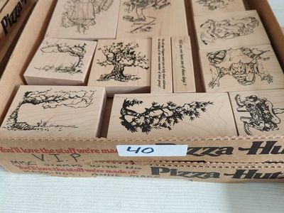 Box #40 of 65, New, old stock rubber stamps, designed mainly for people that like to make their own greeting cards.